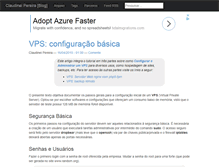 Tablet Screenshot of blog.claudineipereira.com